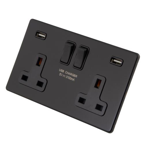 英標(biāo)英規(guī)愛爾蘭插座 2 Gang 13A Socket 2 USB 3.1A Screwless 墻壁插座全面解析